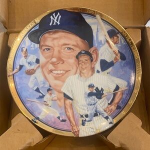 New York Yankees Mickey Mantle Commemorative Plate